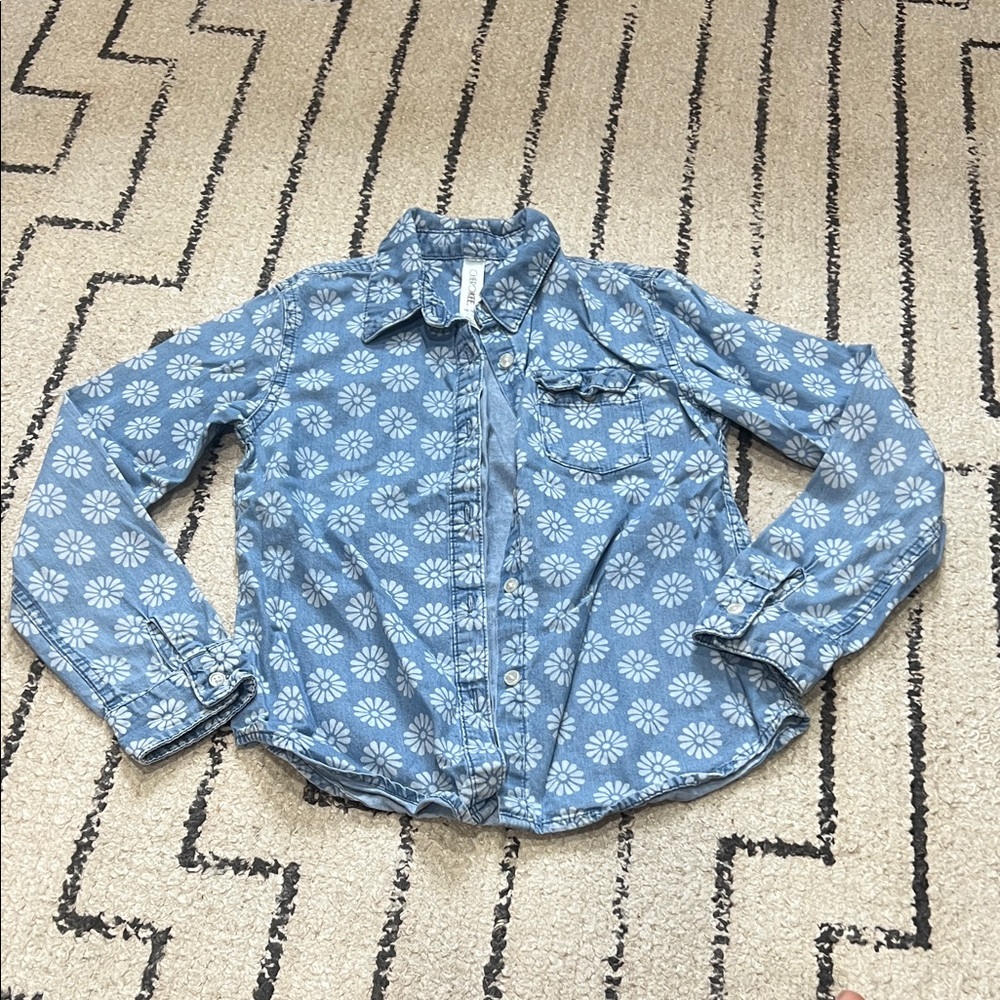 Cherokee Floral Button Down Shirt
